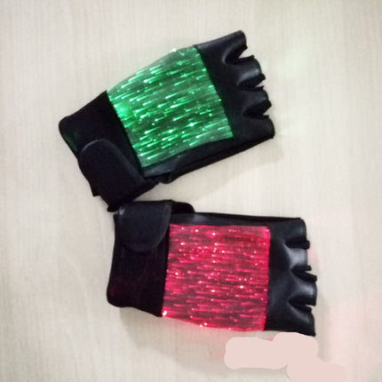 Glowing LED Mesh Gloves, Party Performance Accessories, Vibrant