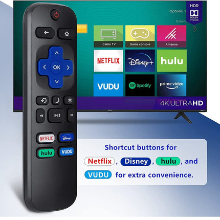 Sharp Onn Westinghouse Roku TV Remote