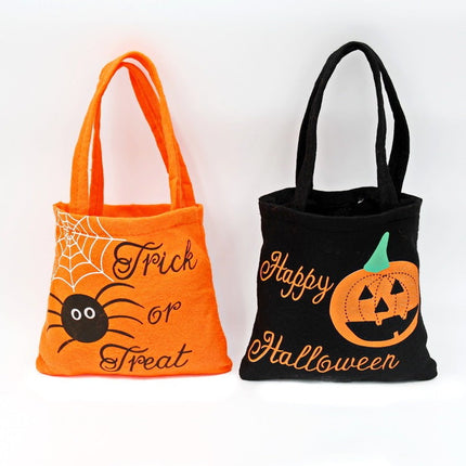 Halloween Spider Pumpkin Print Shoulder Bag Children's Candy Gift Bags