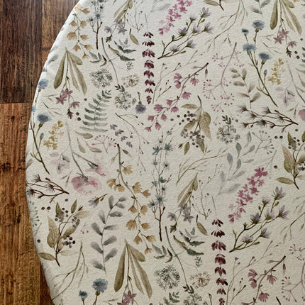 Round Tablecloth, Linen-Cotton Mix, Printed | Aitana