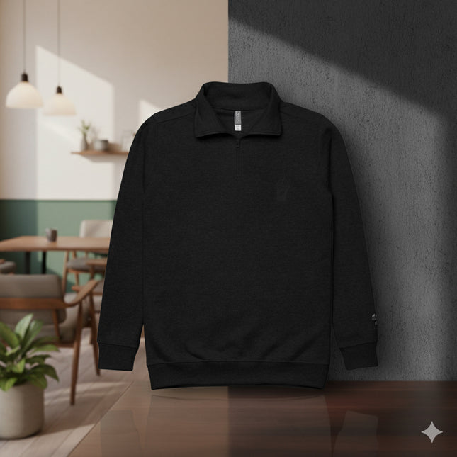 EMBROIDED (RIGHT WRIST )MATCHA QUARTER ZIP