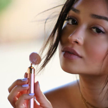 Rose Quartz Vibrating Facial Massager