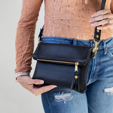 Foldover Crossbody Clutch