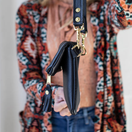 Foldover Crossbody Clutch