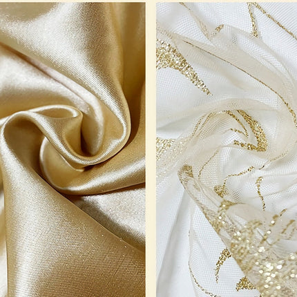 Golden Egyptian Princess Costume Elegant Sparkling Fabric Outfit