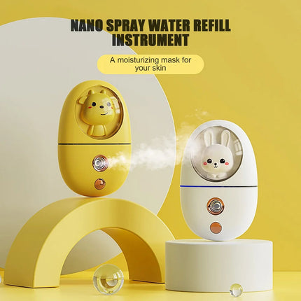 Cartoon 35ML Mini Facial Humidifier Face Nano Mist Sprayer Make Up