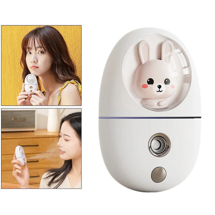 Cartoon 35ML Mini Facial Humidifier Face Nano Mist Sprayer Make Up