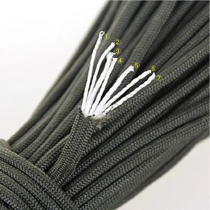 5m/20m/31m 4mm Thick Braided Paracord For Camping And Hiking, Handmade
