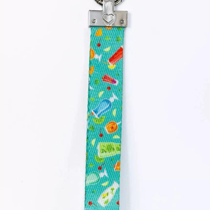 Seaside Sips Wristlet Keychain
