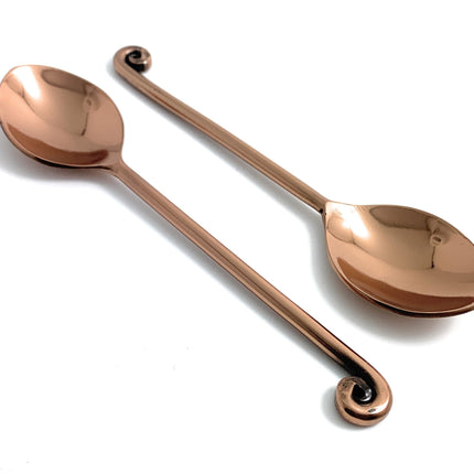 Vibhsa Stainless Steel Copper Teaspoons set of 6