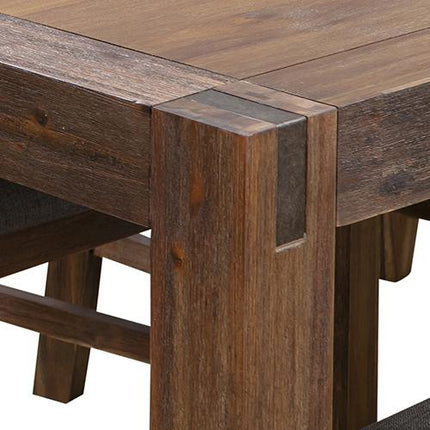 Dining Table 210cm Large Size with Solid Acacia  Wooden Base in