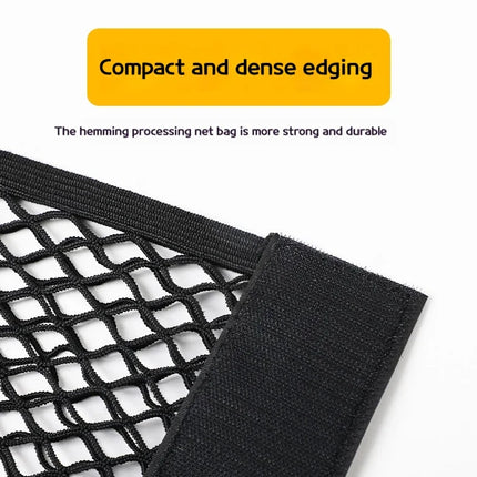 Luggage Storages Car Trunk Storage Bag Double Stretch Velcro Car Storage Net Bag Mesh Storages Net Bag Car Net