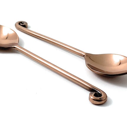 Vibhsa Stainless Steel Copper Teaspoons set of 6