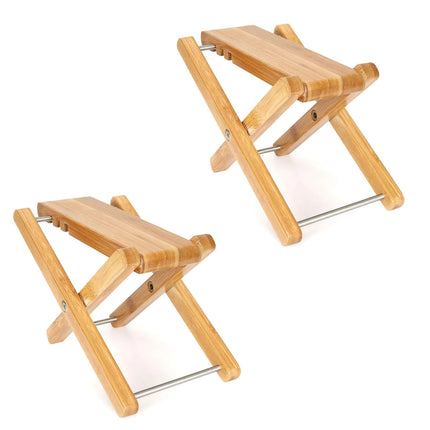 5Core Wooden Guitar Foot Stool 3 Level Adjustable Leg Rest Classical