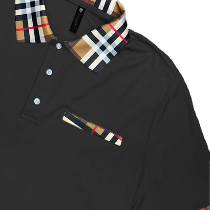 Checkered Polo and Pant Set