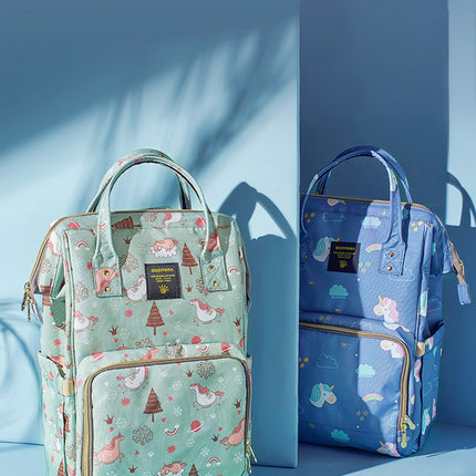 Fish-Opening Diaper Bag Unicorn Backpack