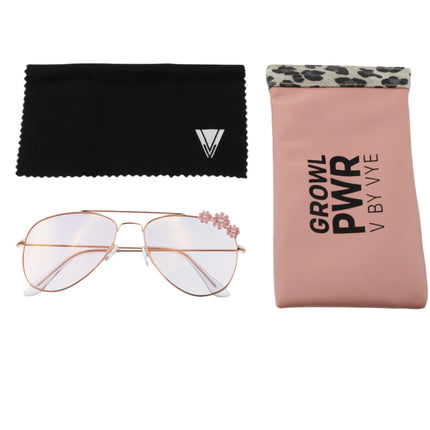 Devoted Metal Aviator Women's Sunglasses