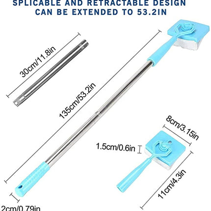 Baseboard Buddy Retractable Household Universal Cleaning Brush Mop