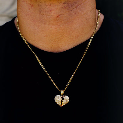 HEARTBREAK Steel Micro Hip Hop Necklace | 937F