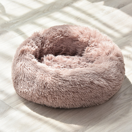 Super Soft Long Plush Comfy Calming Pet Bed