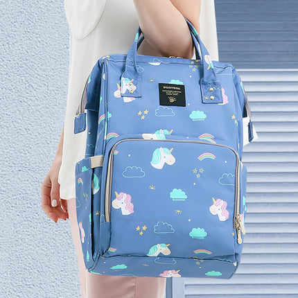 Fish-Opening Diaper Bag Unicorn Backpack