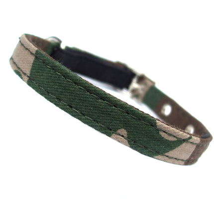 Army Canvas Cat Collar