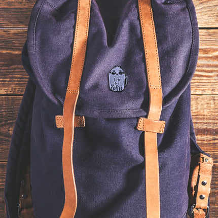 Coffee Sloth – Time For Coffee Enamel Pin