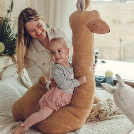 Giant Plush Toy Alpaca, rust