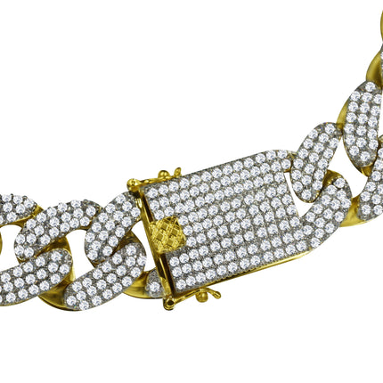 STALLION Gold 18MM CZ Cuban Chain | 961552