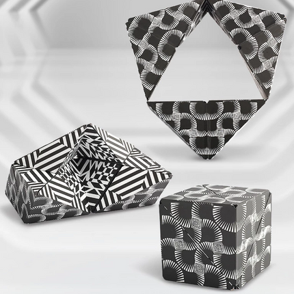 3D Changeable Magnetic Magic Cube For Kids Puzzle Cube Antistress Toy