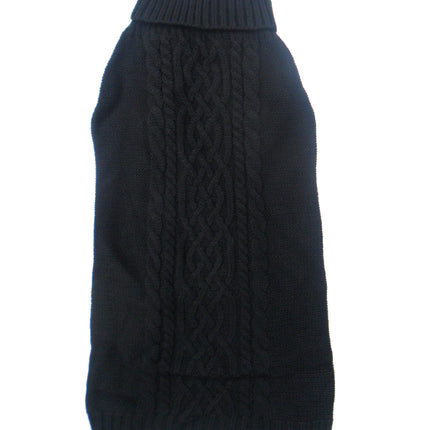 Cable Knit Dog Sweaters Jumpers in Blue, Berry, Beige, Black, Gray