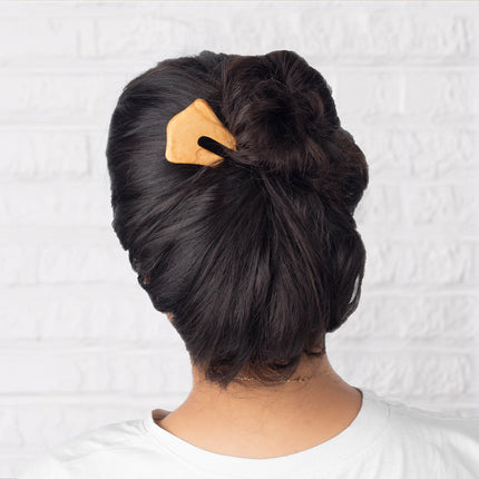 Handmade Hair Pin – My Olive Wood Hair Companion