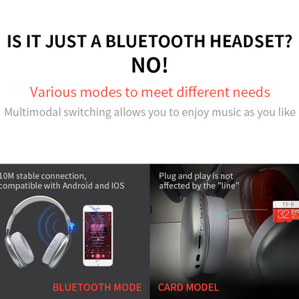 Wireless Headset HIFI Stereo Bluetooth Headphones