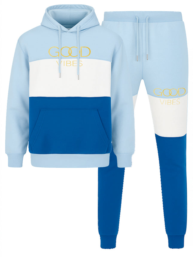 Good Vibes Gold Foil Hoodie Sweat Set