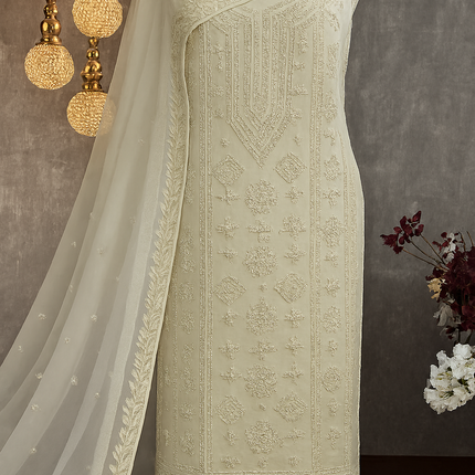 Luckhnavi kurta set, embroidered kurta, party wear kurta, women ethnic