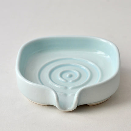Self-Draining Porcelain Soap Dish