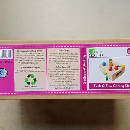 QToys Australia (USA) Peek a Boo Sorting Box
