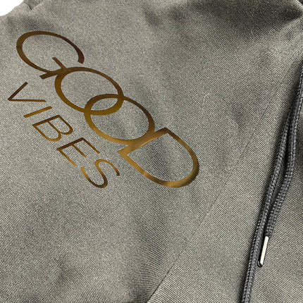 Mens GOOD VIBES Gold Foil Sweat Pants