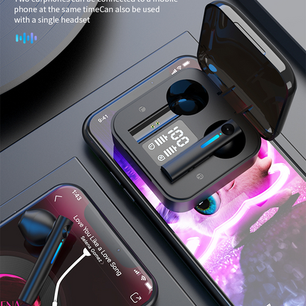 Bluetooth Earphones LED Wireless TWS with Microphone