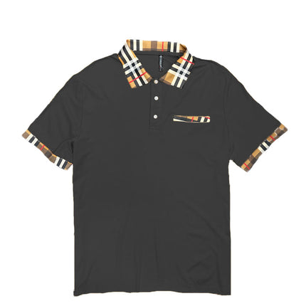 Checkered Polo and Pant Set