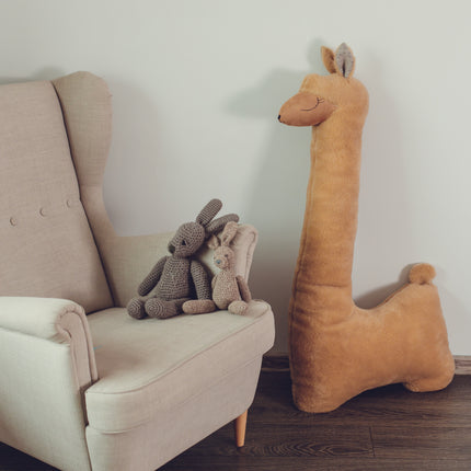 Giant Plush Toy Alpaca, rust