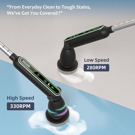 Electric Spin Scrubber, 2024 New Super Quiet Power Cleaning Brush for