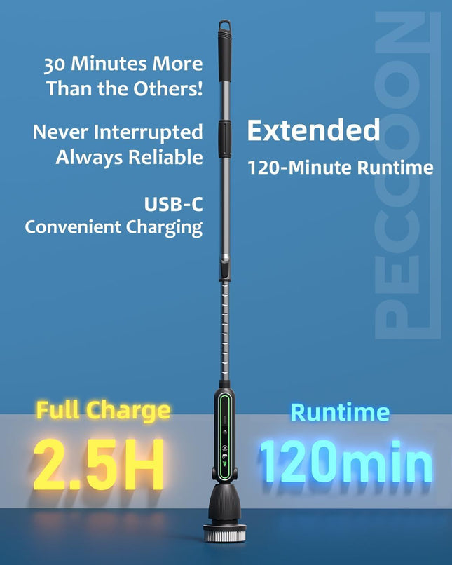 Electric Spin Scrubber, 2024 New Super Quiet Power Cleaning Brush for