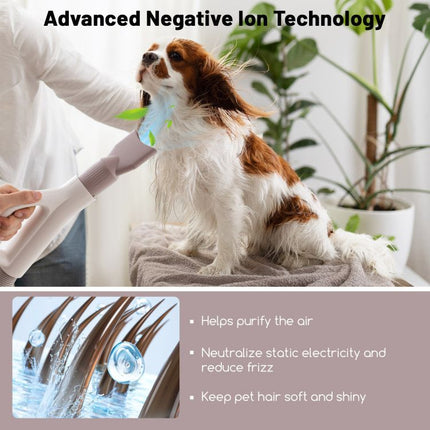 Dog Cat Hair Blower with Negative Ion Function and Adjustable