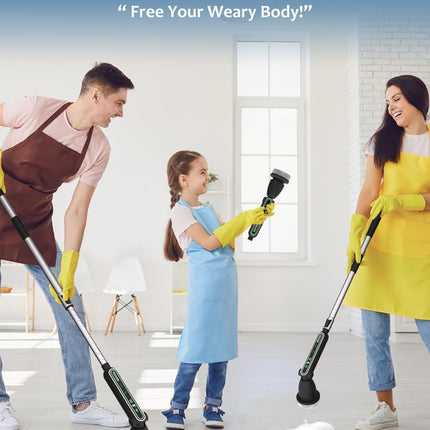 Electric Spin Scrubber, 2024 New Super Quiet Power Cleaning Brush for