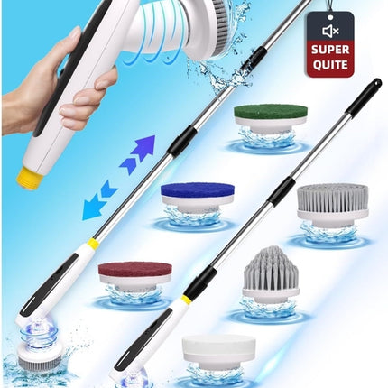 Electric Spin Scrubber, 2024 New Super Quiet Power Cleaning Brush for