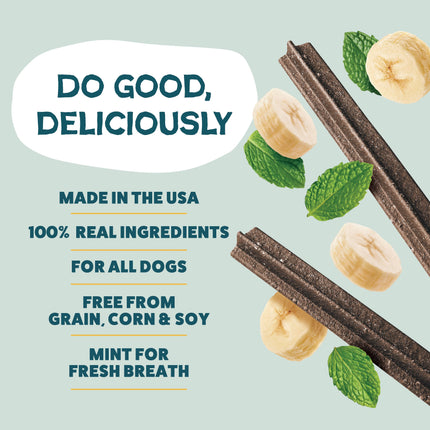 Banana Bone-anza Dental Sticks Dog Treats