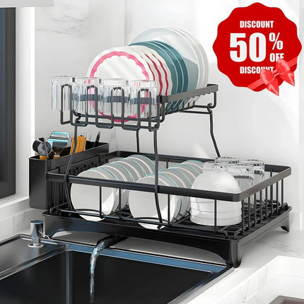 Dish Racks For Kitchen Counter, Stainless Steel Kitchen Dish Drying