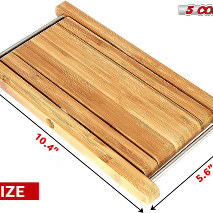 5Core Wooden Guitar Foot Stool 3 Level Adjustable Leg Rest Classical