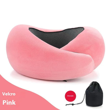 Soft Memory Foam Travel Neck Pillow U Shape Adjustable Support